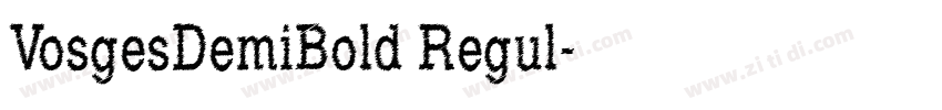 VosgesDemiBold Regul字体转换